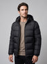 Herren Steppjacke mit Kapuze und Reißverschluss