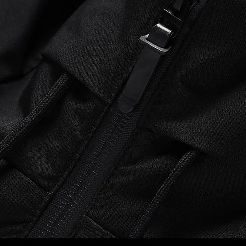 Herren Steppjacke mit Kapuze und Seitentaschen