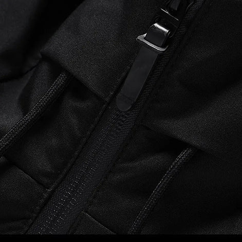 Herren Steppjacke mit Kapuze und Seitentaschen