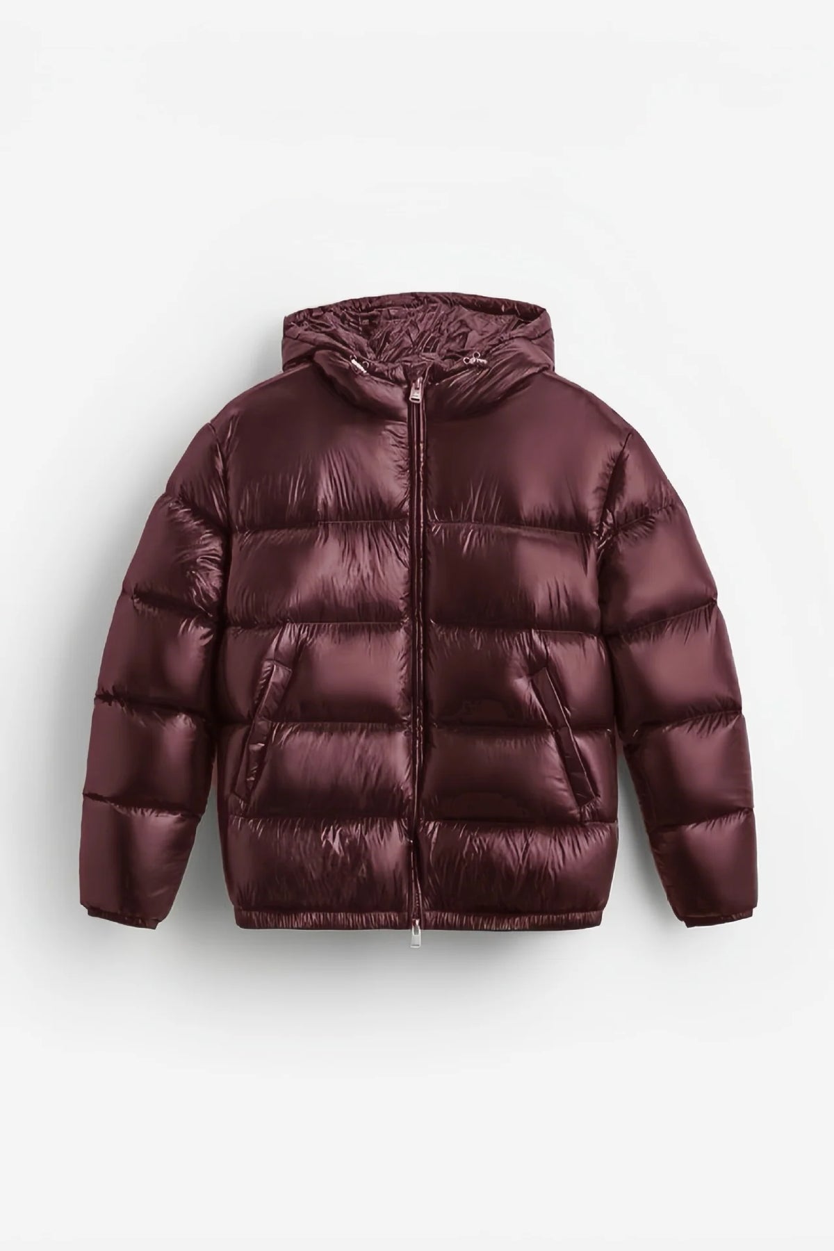 Herren Steppjacke mit Sherpa-Futter und Kapuze für kalte Tage
