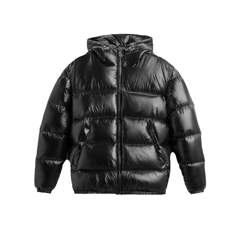 Herren Steppjacke mit Sherpa-Futter und Kapuze für kalte Tage