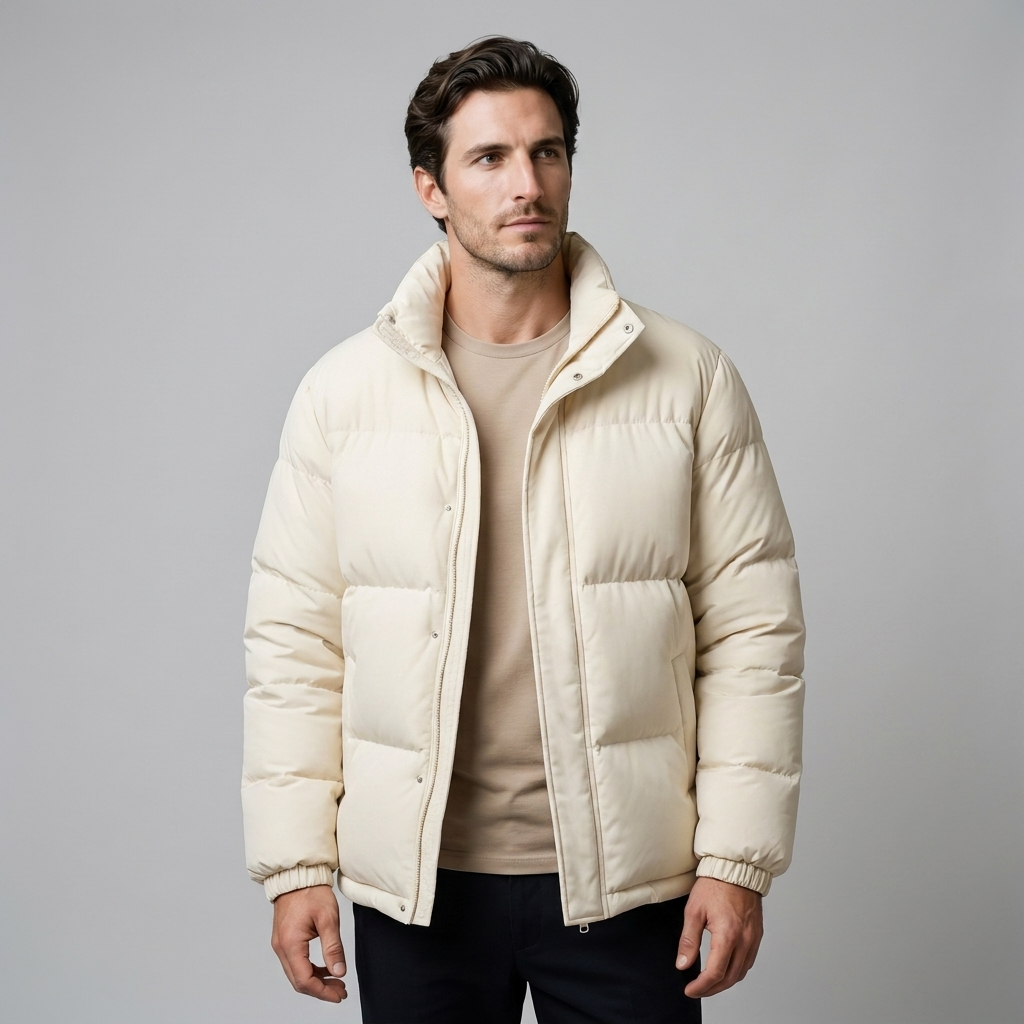 Herren Steppjacke mit Stehkragen