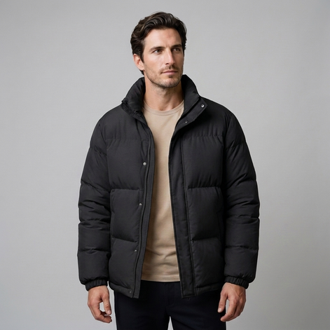 Herren Steppjacke mit Stehkragen