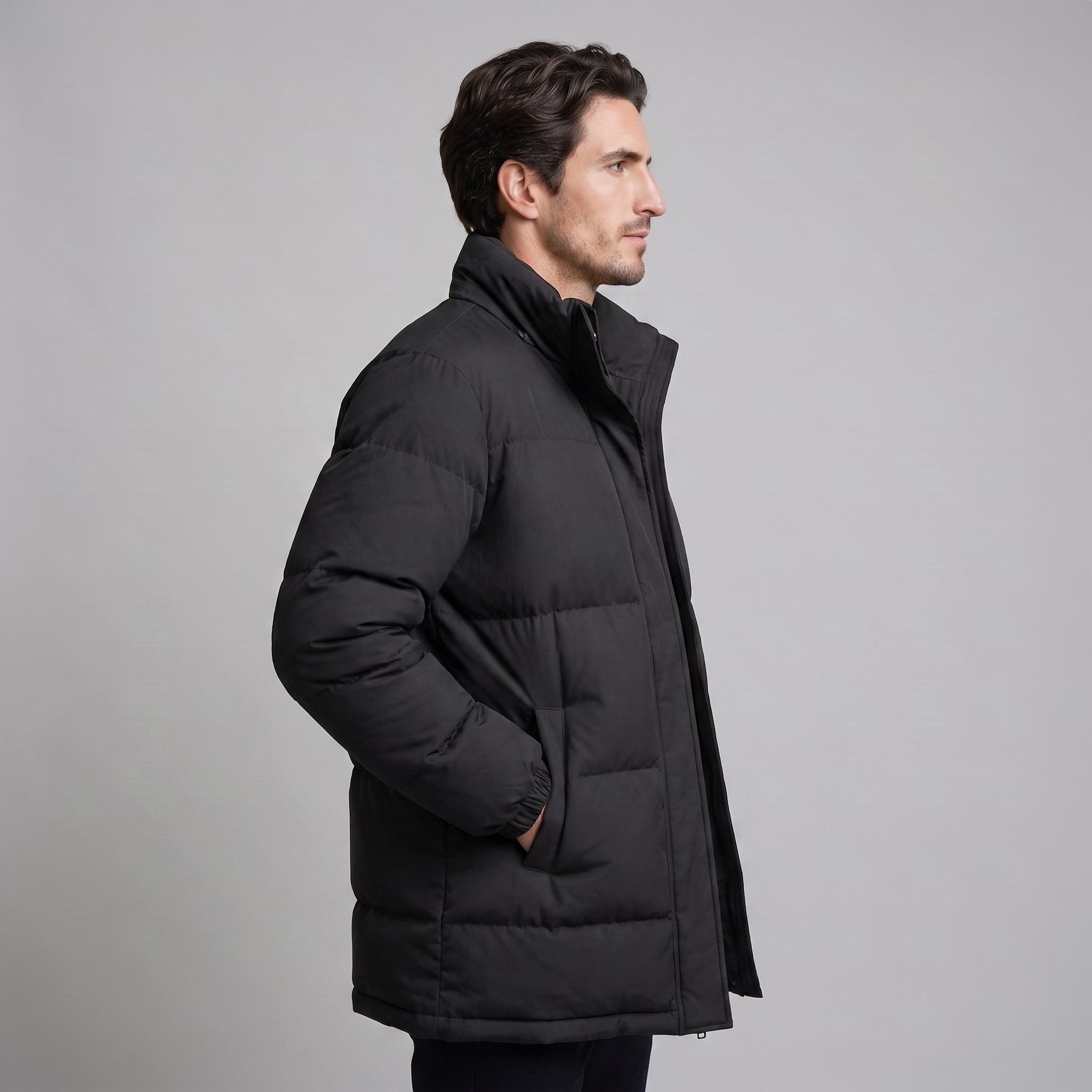 Herren Steppjacke mit Stehkragen