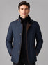 Herren Steppjacke mit Stehkragen und Reißverschluss