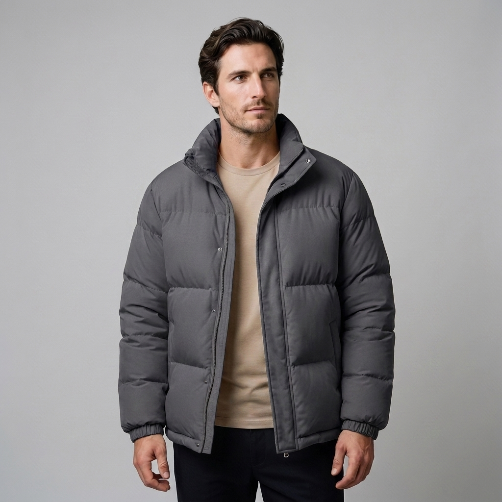 Herren Steppjacke mit Stehkragen