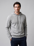Herren Strick-Hoodie aus Wolle mit Kordelzug