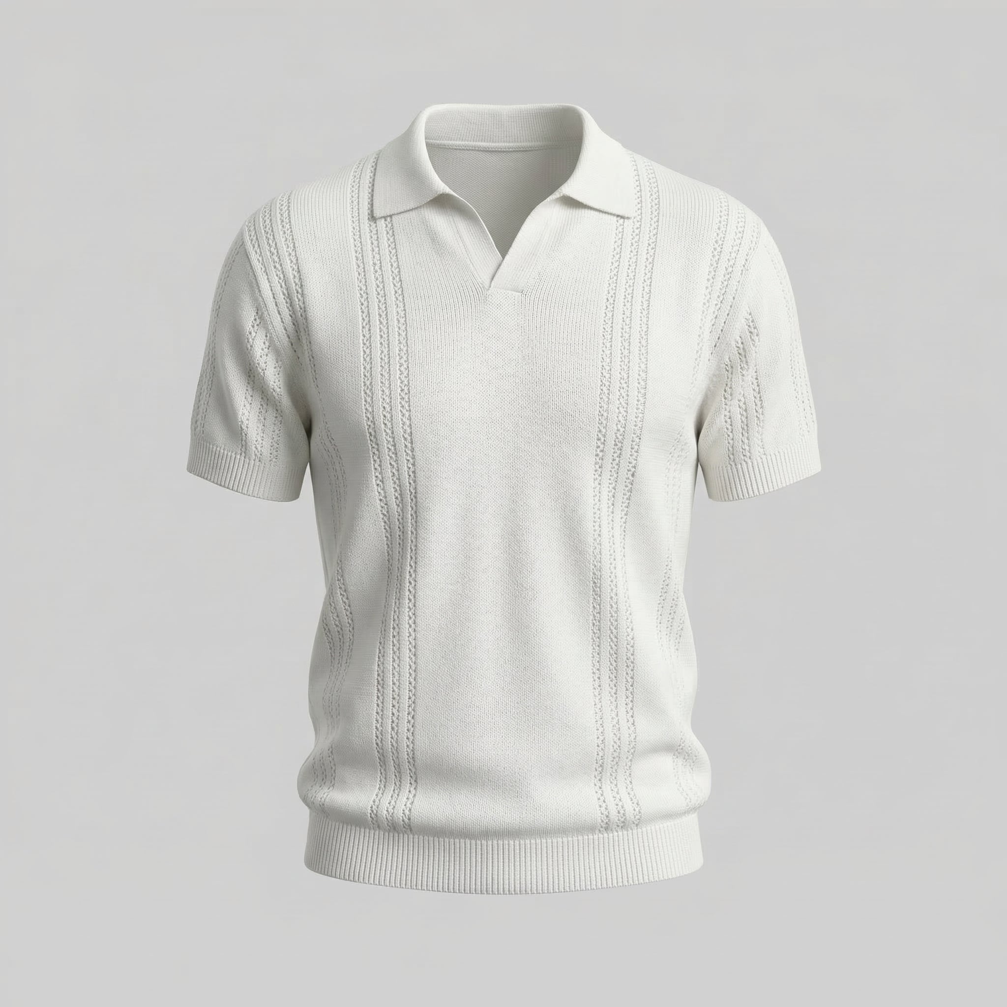 Herren Strick Polohemd