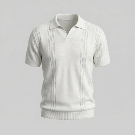 Herren Strick Polohemd
