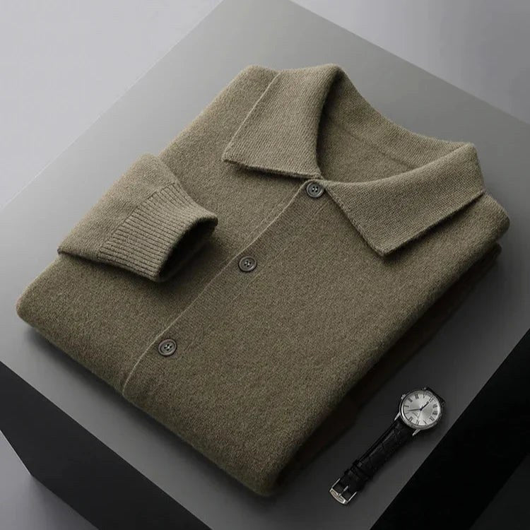 Herren Strickcardigan mit feiner Struktur