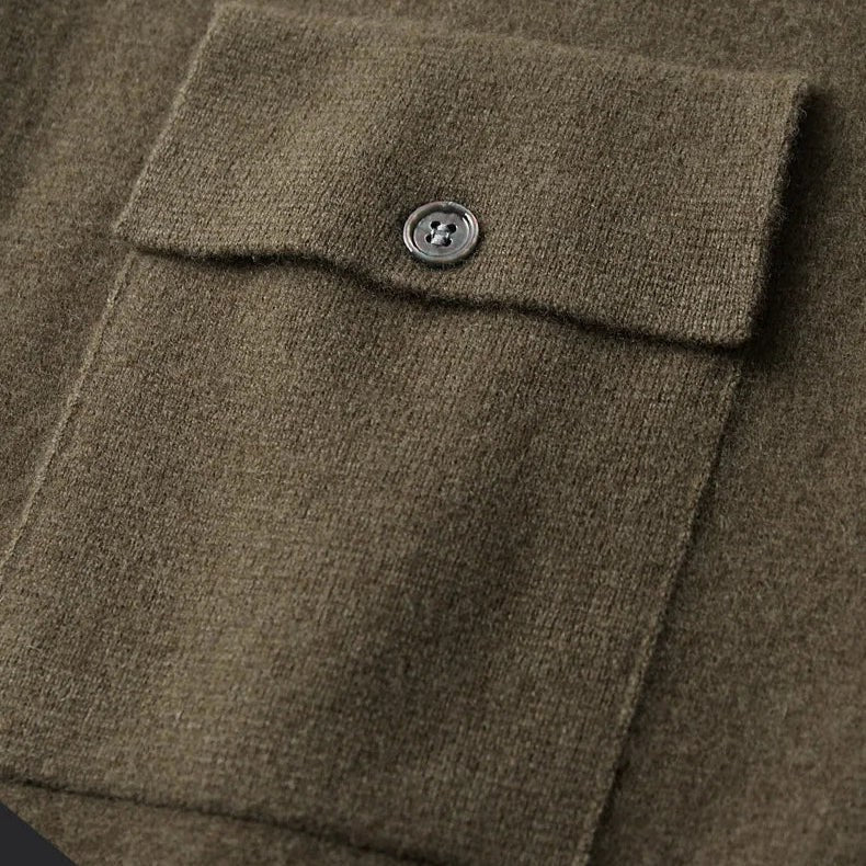 Herren Strickcardigan mit feiner Struktur