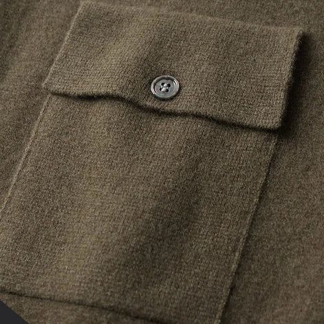 Herren Strickcardigan mit feiner Struktur