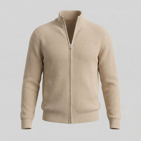 Herren Strickjacke Mit Reißverschluss