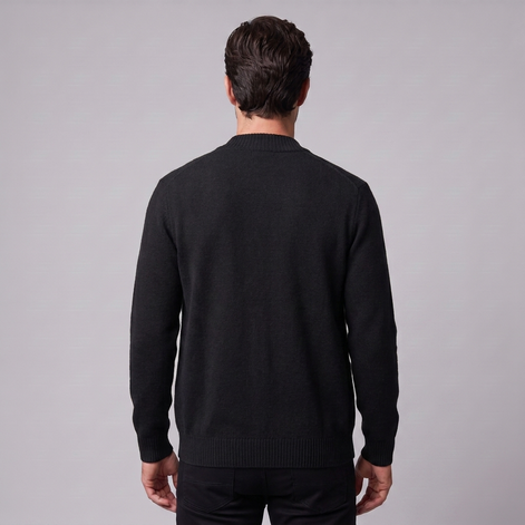 Herren Strickjacke aus Wolle mit Knopfleiste
