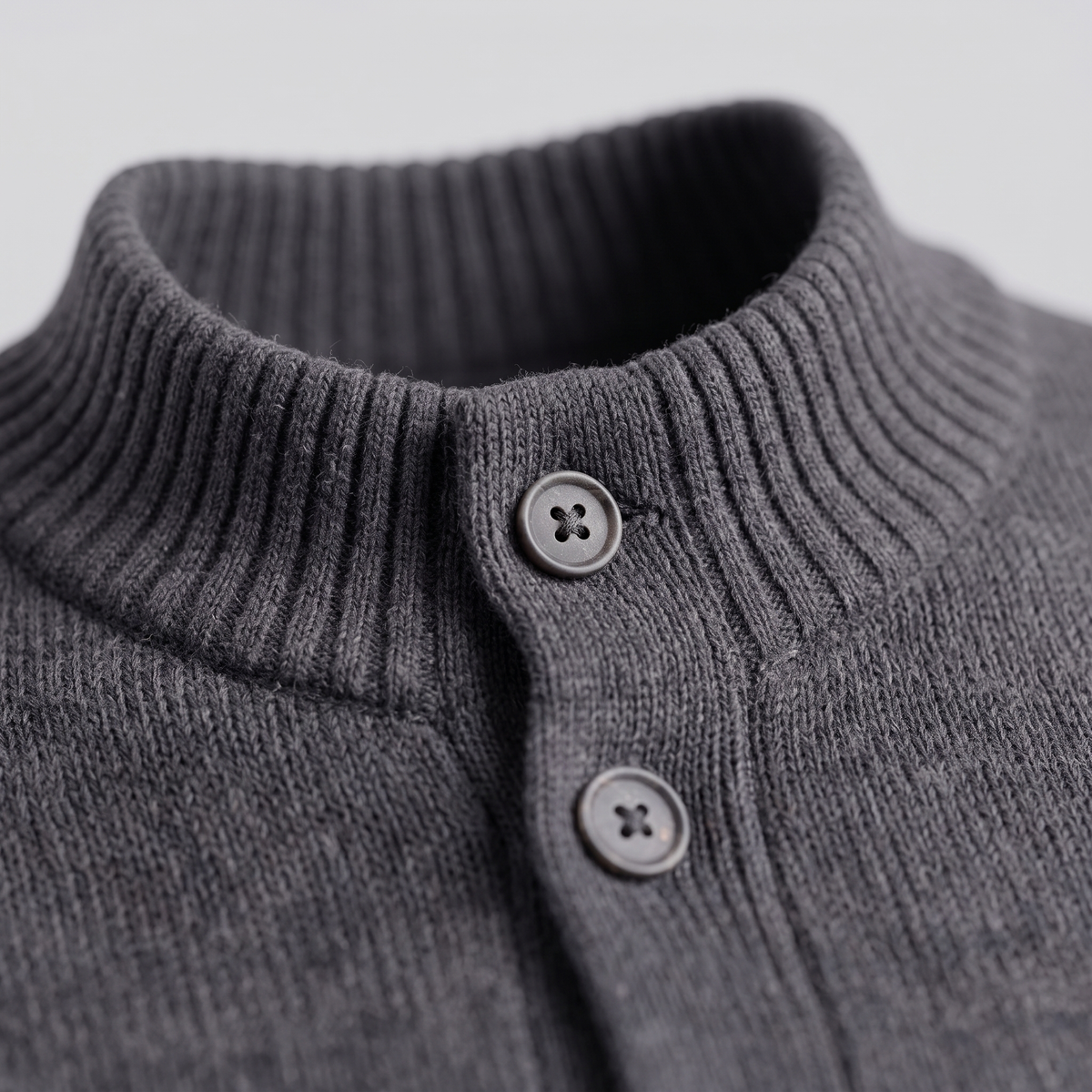 Herren Strickjacke aus Wolle mit Knopfleiste