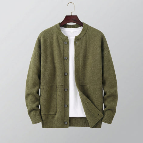 Herren-Strickjacke mit Knöpfen