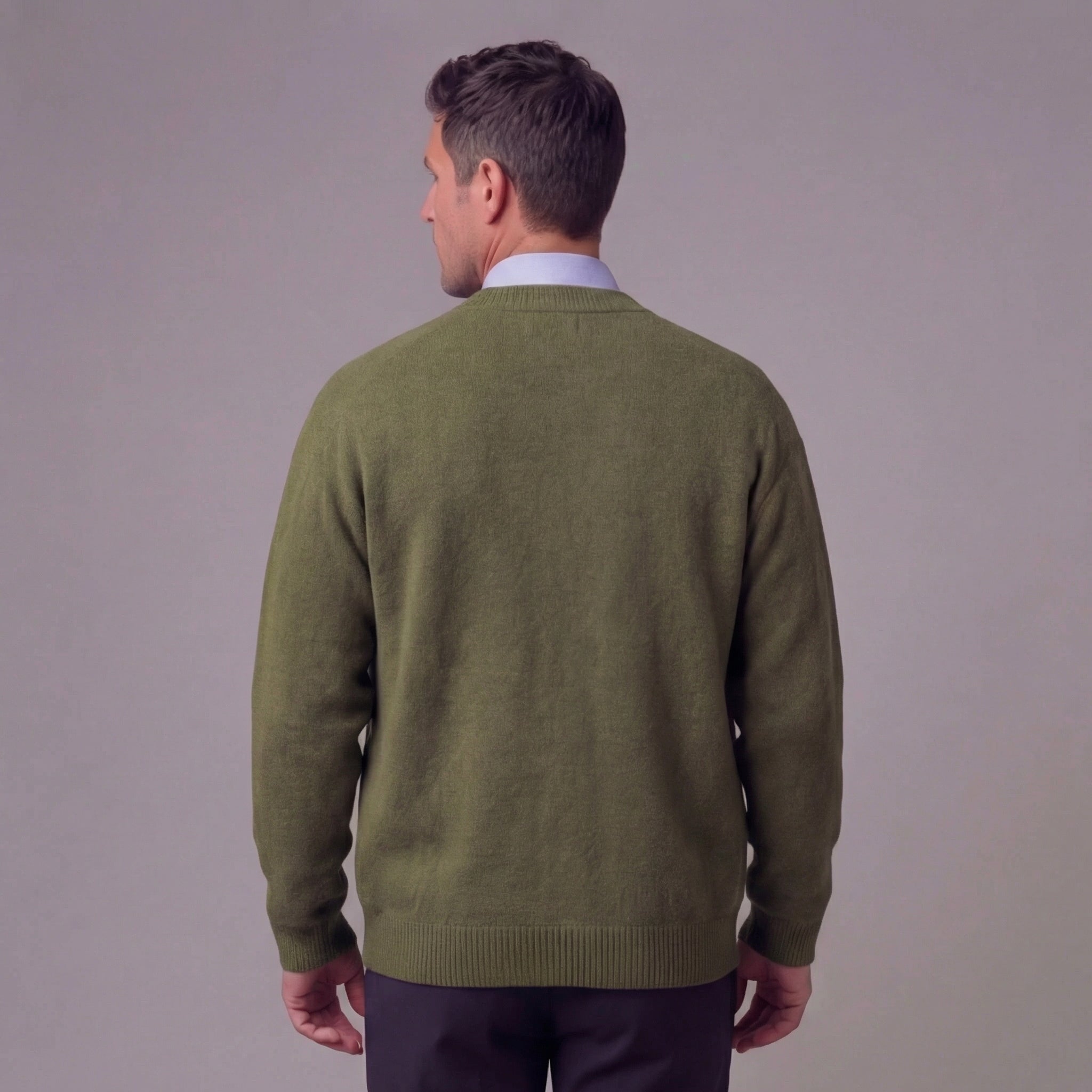 Herren-Strickjacke mit Knöpfen