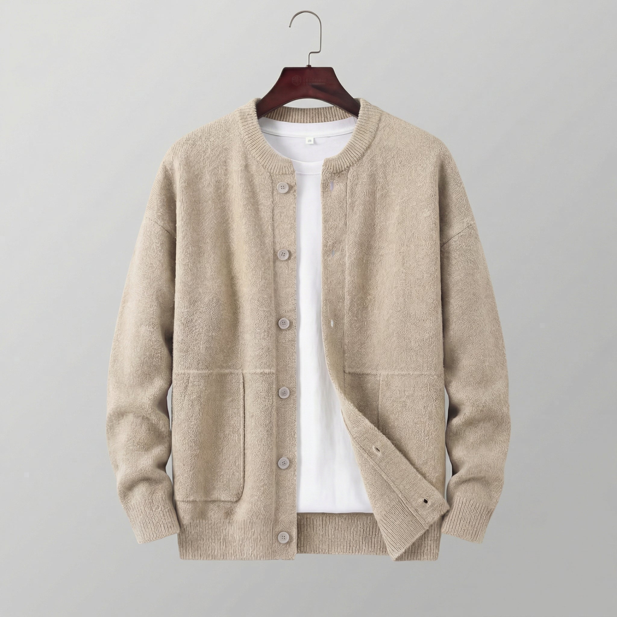 Herren-Strickjacke mit Knöpfen