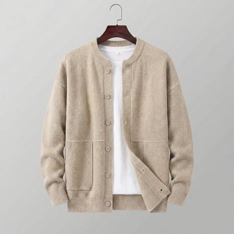Herren-Strickjacke mit Knöpfen