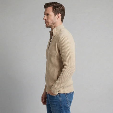 Herren Strickjacke mit Reißverschluss