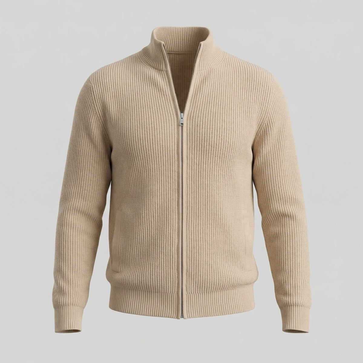 Herren Strickjacke mit Reißverschluss