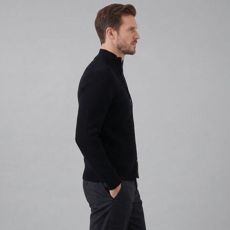 Herren Strickjacke mit Reißverschluss