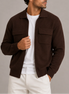 Herren Strickjacke mit Reißverschluss und Kragen