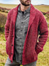 Herren Strickjacke mit Schalkragen und Knöpfen