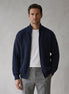 Herren Strickjacke mit Stehkragen und Taschen
