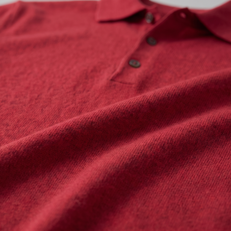 Herren Strickpullover aus Wolle mit Polokragen