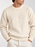 Herren Strickpullover mit Rautenmuster und Rundhalsausschnitt