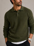 Herren Strickpullover mit Reverskragen Slim Fit