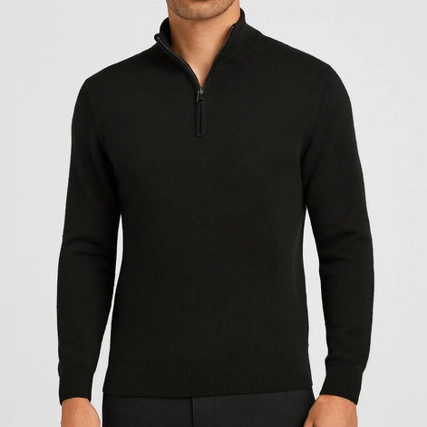 Herren Strickpullover mit V-Ausschnitt aus Merinowolle