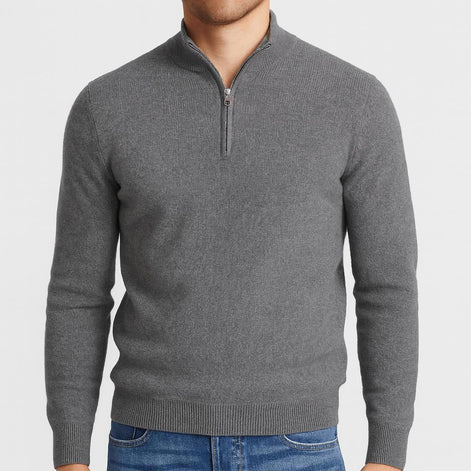 Herren Strickpullover mit V-Ausschnitt aus Merinowolle