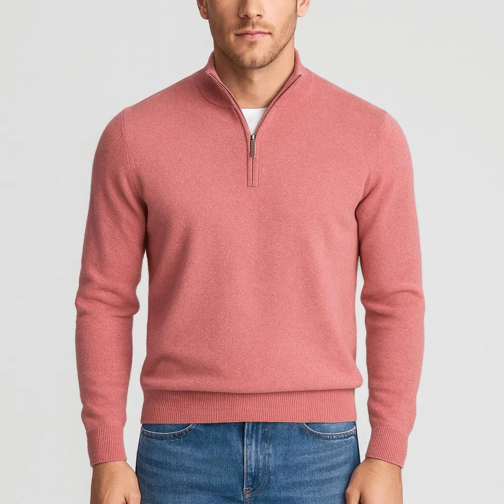 Herren Strickpullover mit V-Ausschnitt aus Merinowolle
