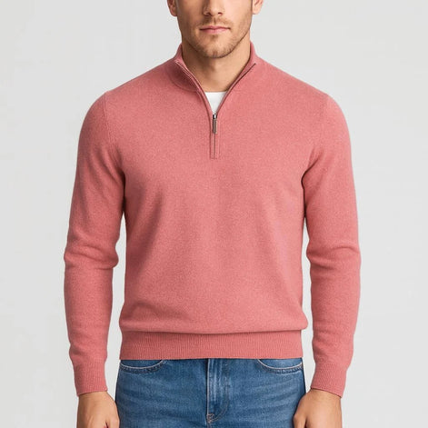 Herren Strickpullover mit V-Ausschnitt aus Merinowolle