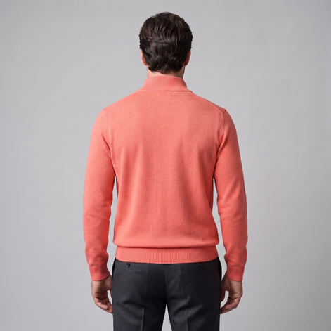 Herren Strukturpullover mit Quarter-Zip