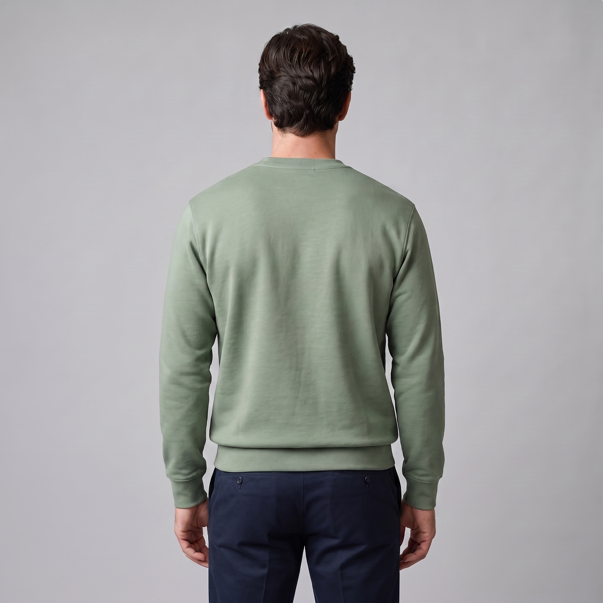 Herren Sweatshirt mit Rundhalsausschnitt