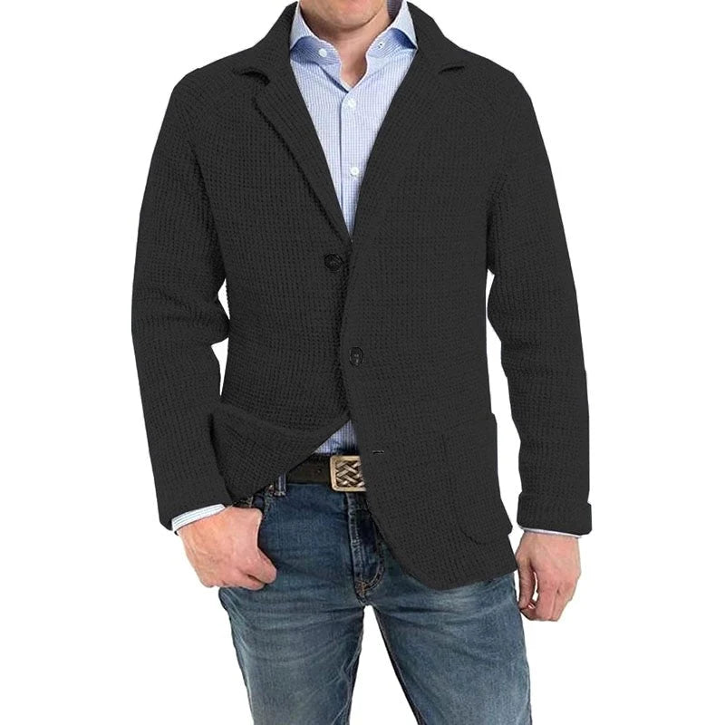 Herren Taillierte Strickjacke Eleganter Schnitt