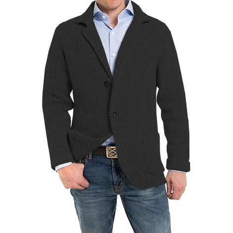 Herren Taillierte Strickjacke Eleganter Schnitt