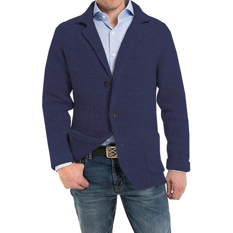 Herren Taillierte Strickjacke Eleganter Schnitt