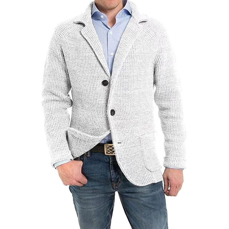 Herren Taillierte Strickjacke Eleganter Schnitt