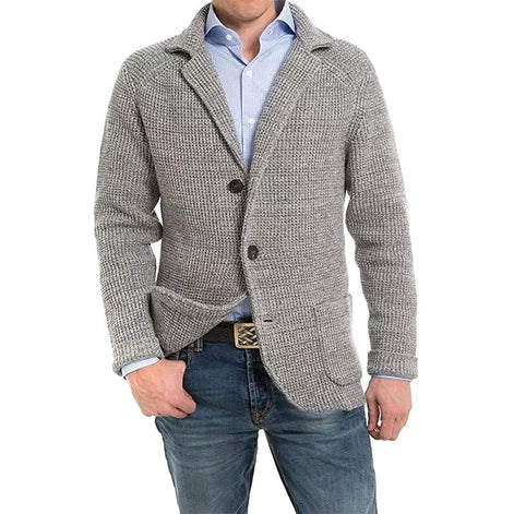 Herren Taillierte Strickjacke Eleganter Schnitt