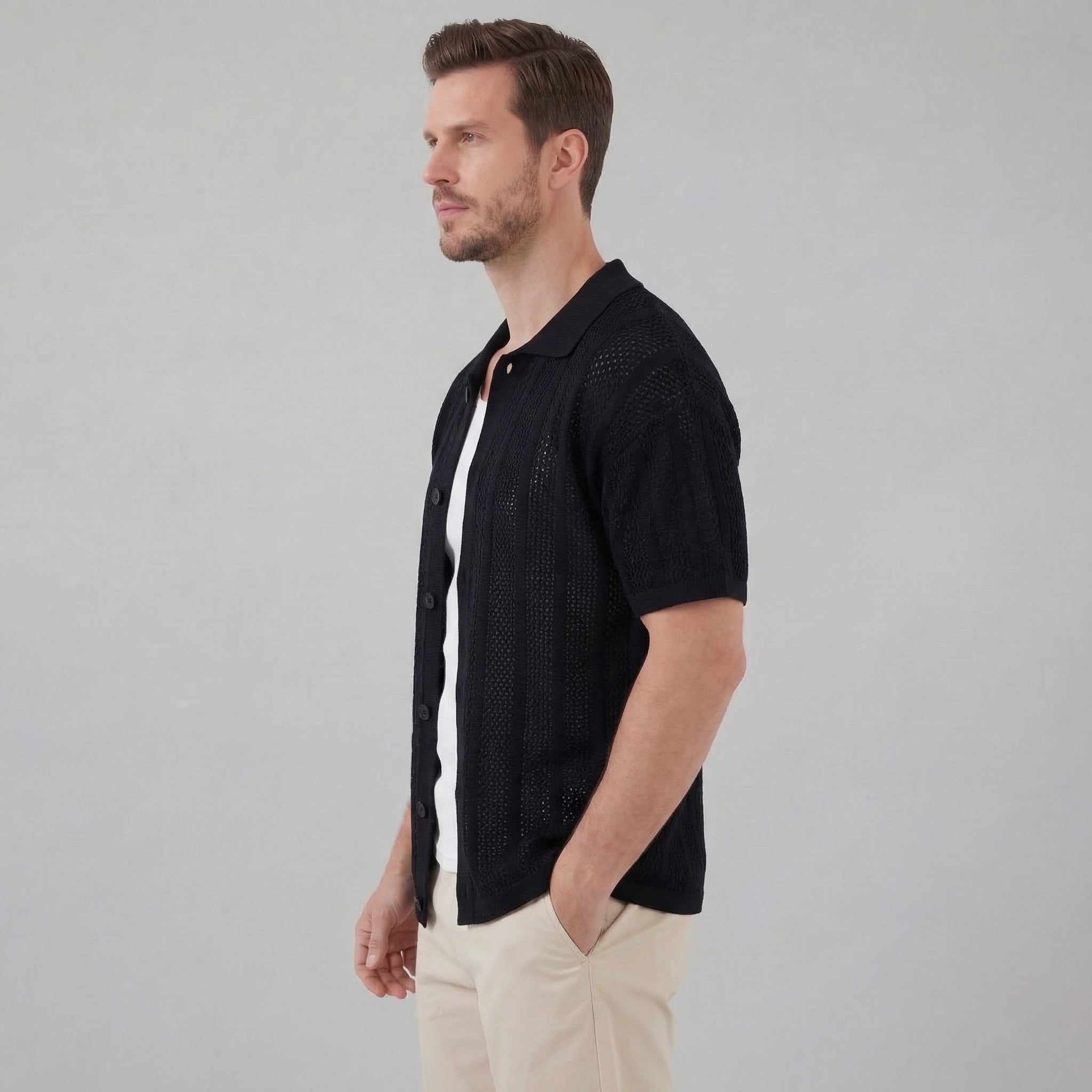 Herren Trendiges Freizeit Hemd Für Den Sommer