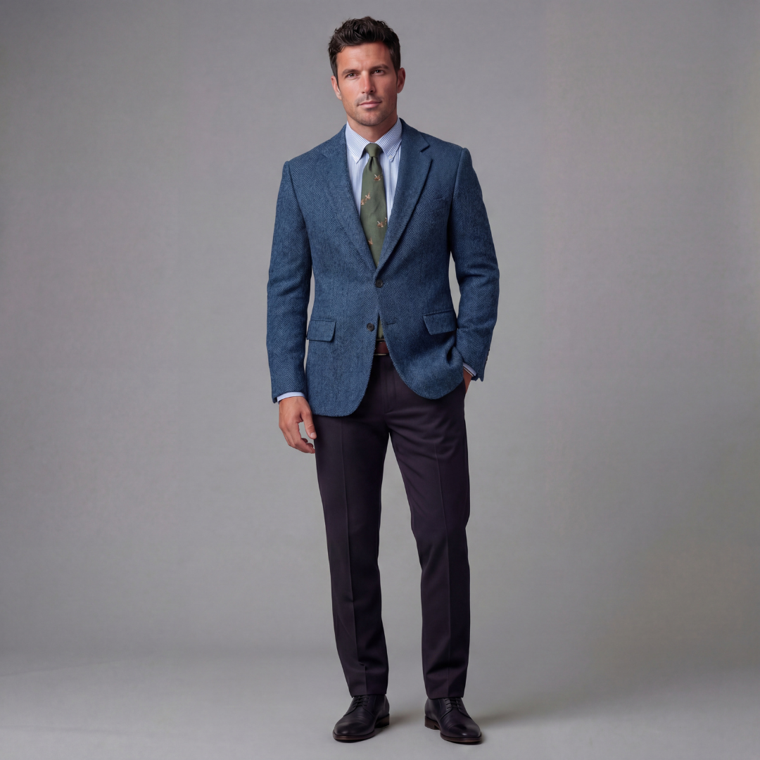Herren Vintage Blazer Jacke