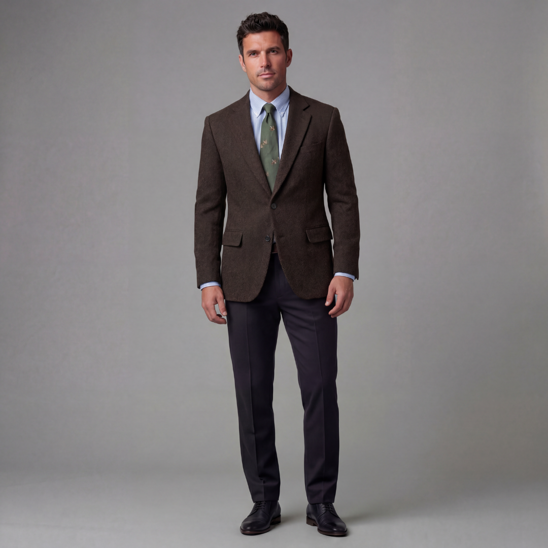 Herren Vintage Blazer Jacke