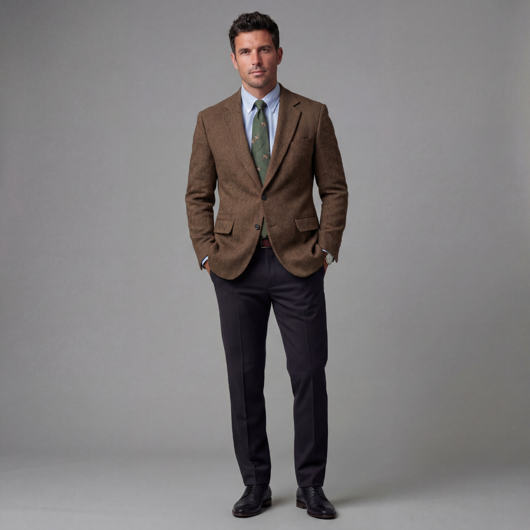 Herren Vintage Blazer Jacke