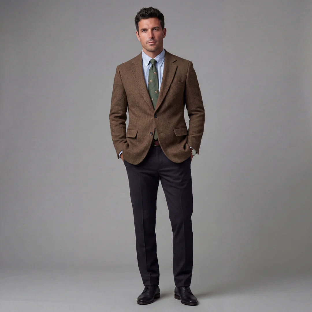 Herren Vintage Blazer Klassische Silhouette