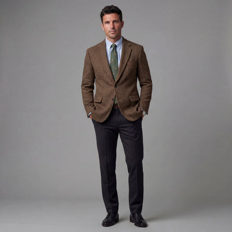 Herren Vintage Blazer Klassische Silhouette