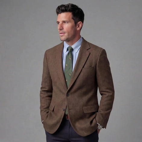 Herren Vintage Blazer Klassische Silhouette